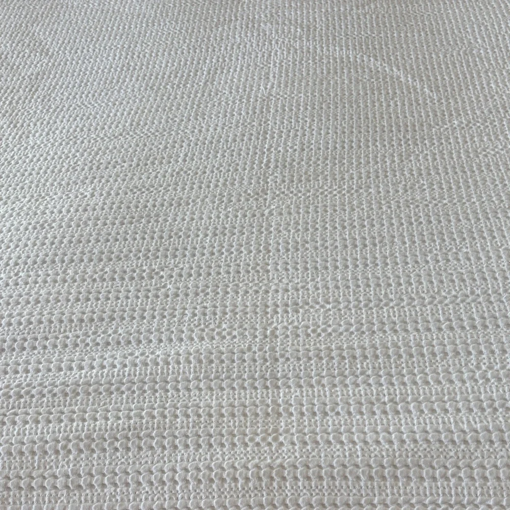 West Elm White waffle weave duvet queen/full